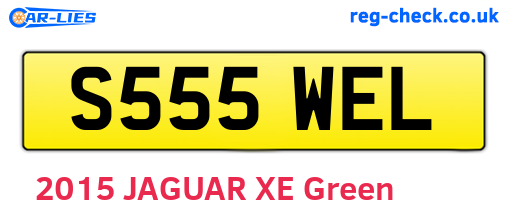 S555WEL are the vehicle registration plates.