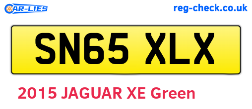 SN65XLX are the vehicle registration plates.