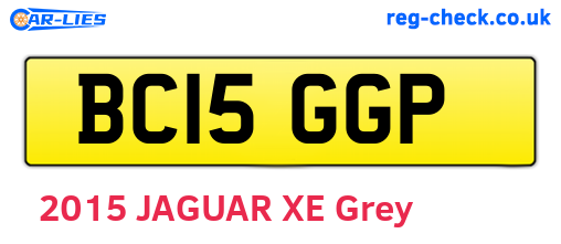 BC15GGP are the vehicle registration plates.