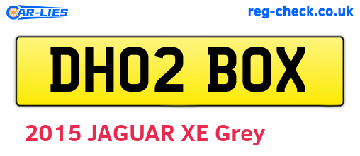DH02BOX are the vehicle registration plates.
