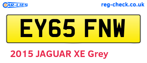 EY65FNW are the vehicle registration plates.