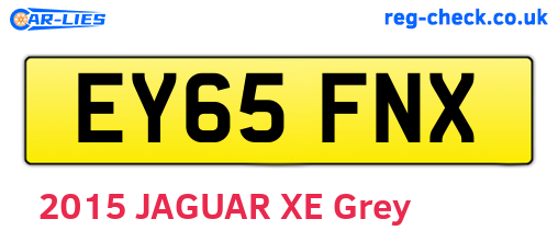 EY65FNX are the vehicle registration plates.