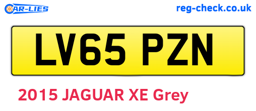 LV65PZN are the vehicle registration plates.