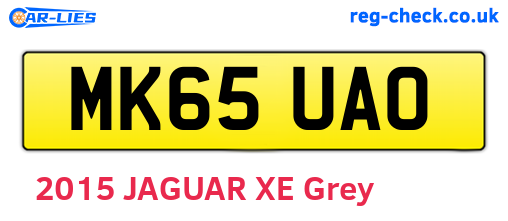 MK65UAO are the vehicle registration plates.
