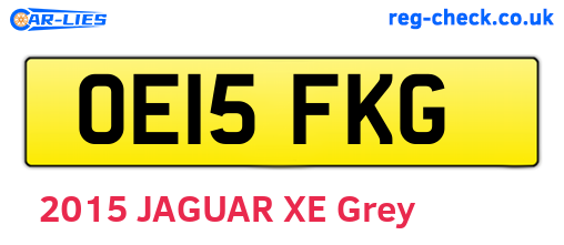 OE15FKG are the vehicle registration plates.