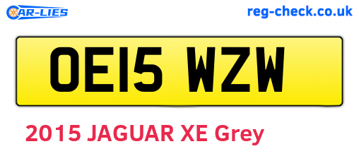 OE15WZW are the vehicle registration plates.