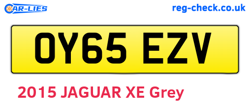 OY65EZV are the vehicle registration plates.