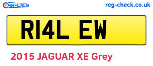 R14LEW are the vehicle registration plates.