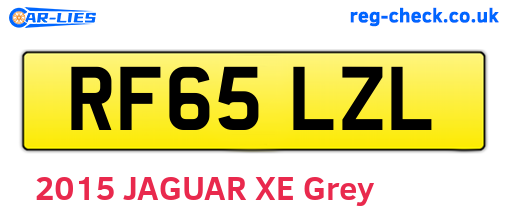 RF65LZL are the vehicle registration plates.