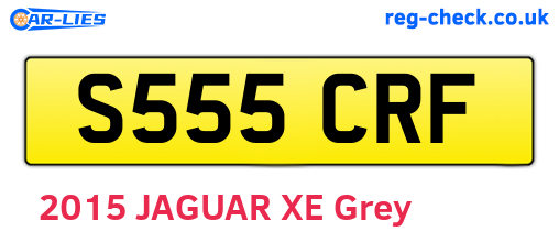 S555CRF are the vehicle registration plates.