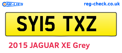 SY15TXZ are the vehicle registration plates.