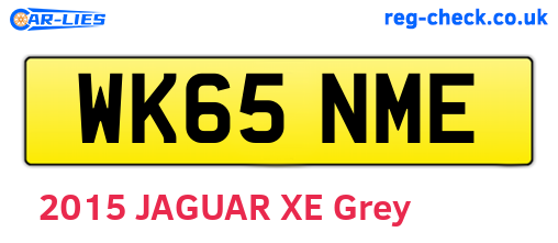 WK65NME are the vehicle registration plates.