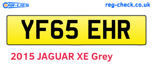 YF65EHR are the vehicle registration plates.