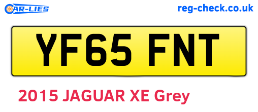 YF65FNT are the vehicle registration plates.