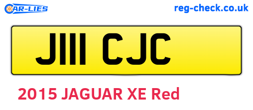 J111CJC are the vehicle registration plates.