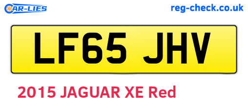 LF65JHV are the vehicle registration plates.
