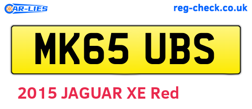 MK65UBS are the vehicle registration plates.