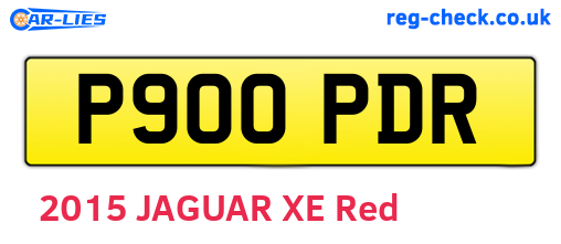 P900PDR are the vehicle registration plates.