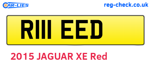 R111EED are the vehicle registration plates.