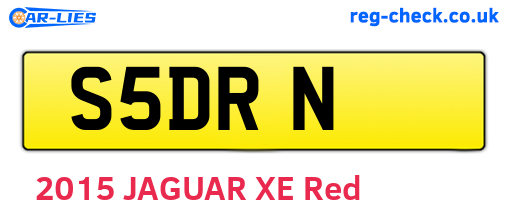 S5DRN are the vehicle registration plates.