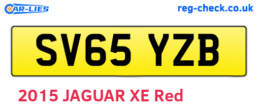 SV65YZB are the vehicle registration plates.