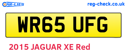 WR65UFG are the vehicle registration plates.