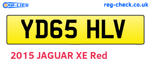YD65HLV are the vehicle registration plates.