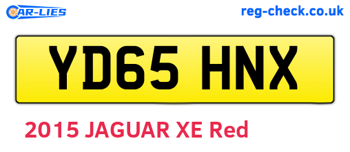 YD65HNX are the vehicle registration plates.