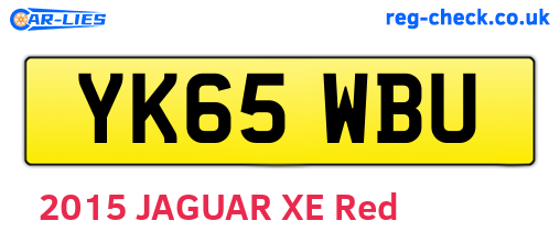 YK65WBU are the vehicle registration plates.