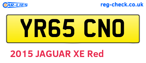 YR65CNO are the vehicle registration plates.