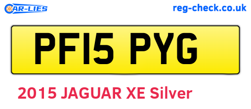 PF15PYG are the vehicle registration plates.