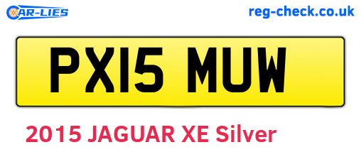 PX15MUW are the vehicle registration plates.