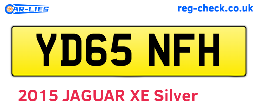 YD65NFH are the vehicle registration plates.