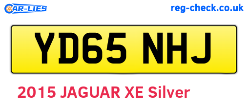 YD65NHJ are the vehicle registration plates.