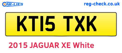 KT15TXK are the vehicle registration plates.