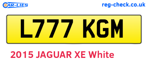 L777KGM are the vehicle registration plates.