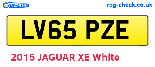 LV65PZE are the vehicle registration plates.