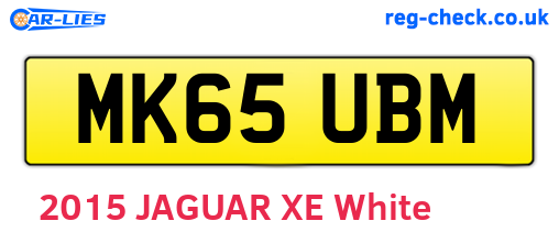 MK65UBM are the vehicle registration plates.