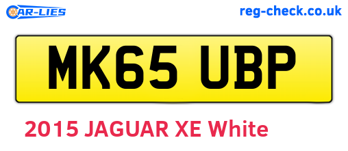 MK65UBP are the vehicle registration plates.