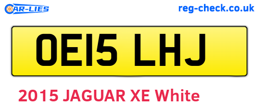 OE15LHJ are the vehicle registration plates.