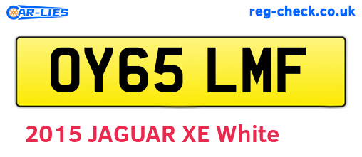OY65LMF are the vehicle registration plates.