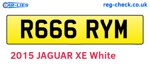 R666RYM are the vehicle registration plates.