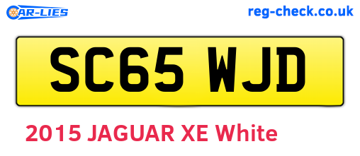 SC65WJD are the vehicle registration plates.