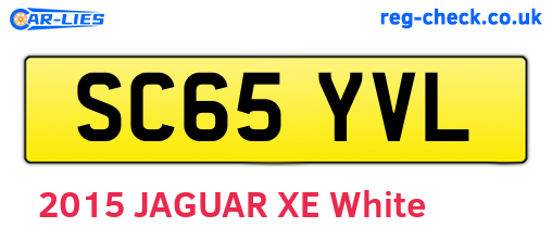SC65YVL are the vehicle registration plates.