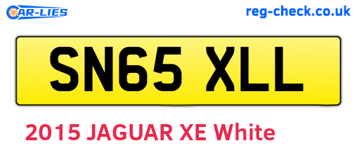 SN65XLL are the vehicle registration plates.