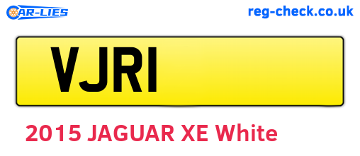 VJR1 are the vehicle registration plates.