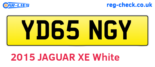 YD65NGY are the vehicle registration plates.