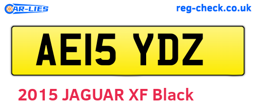 AE15YDZ are the vehicle registration plates.