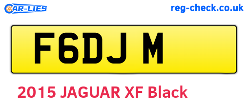 F6DJM are the vehicle registration plates.