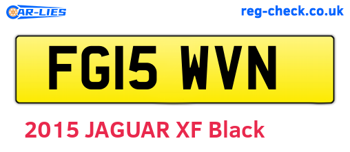 FG15WVN are the vehicle registration plates.
